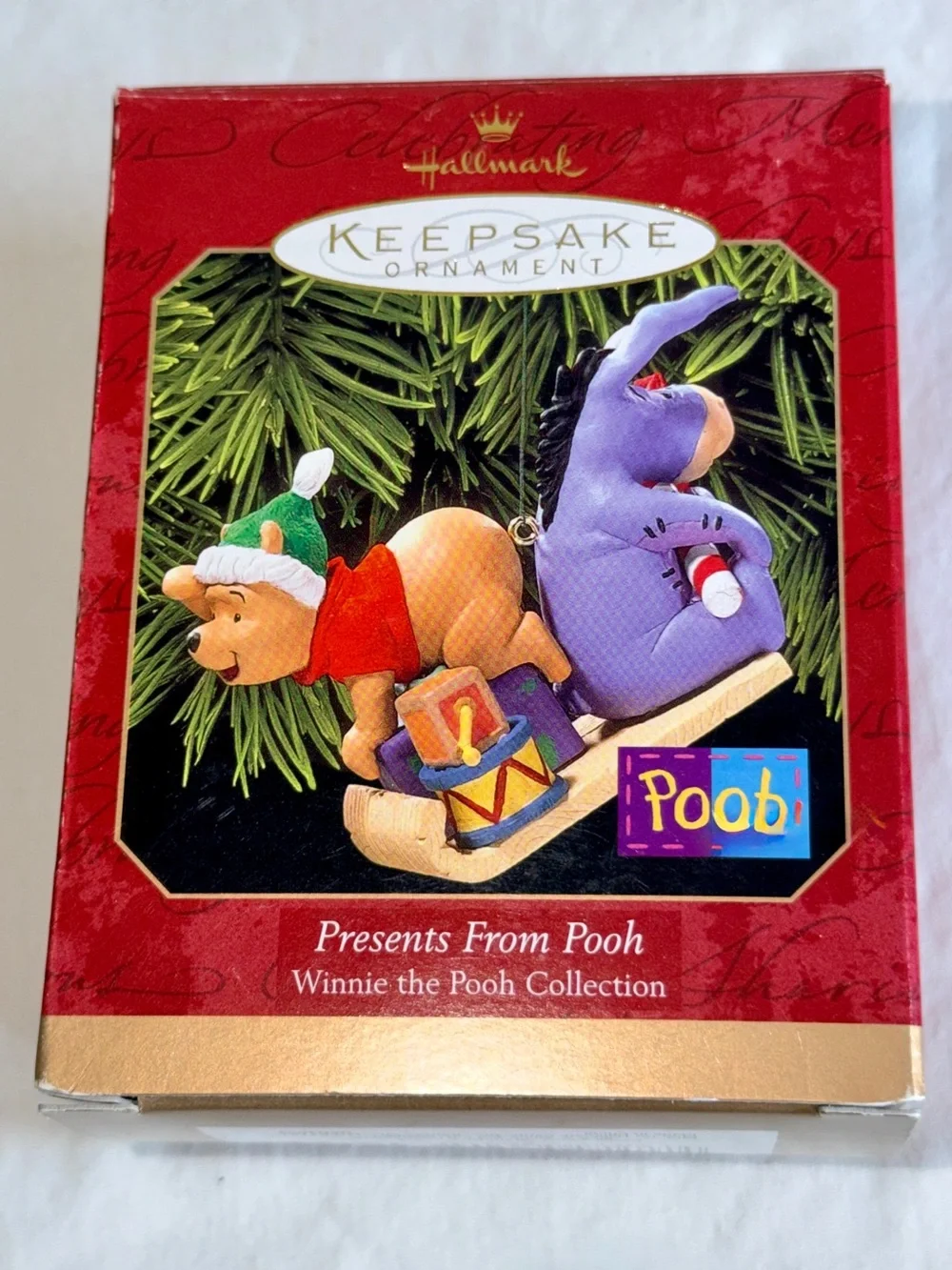 Hallmark Keepsake Presents From Pooh Ornament 1999 Winnie the Pooh Eeyore Disney